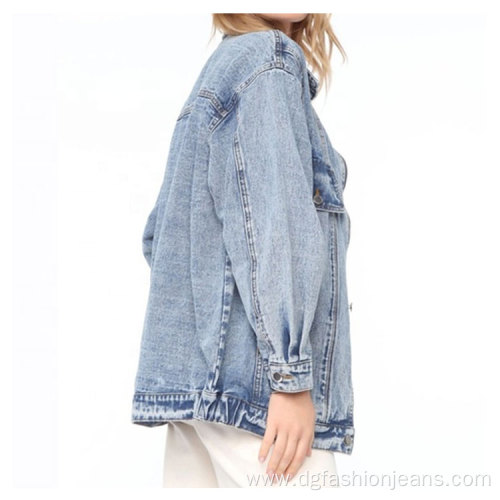 Oversized Style Fashion Lady Denim Jackets